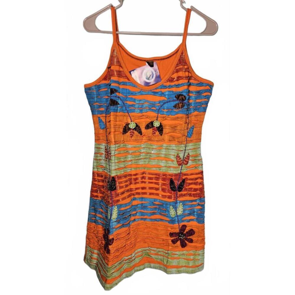 Himalayan Group Women's Embroidered Boho Floral Dress Handmade in Nepal‎ XXL